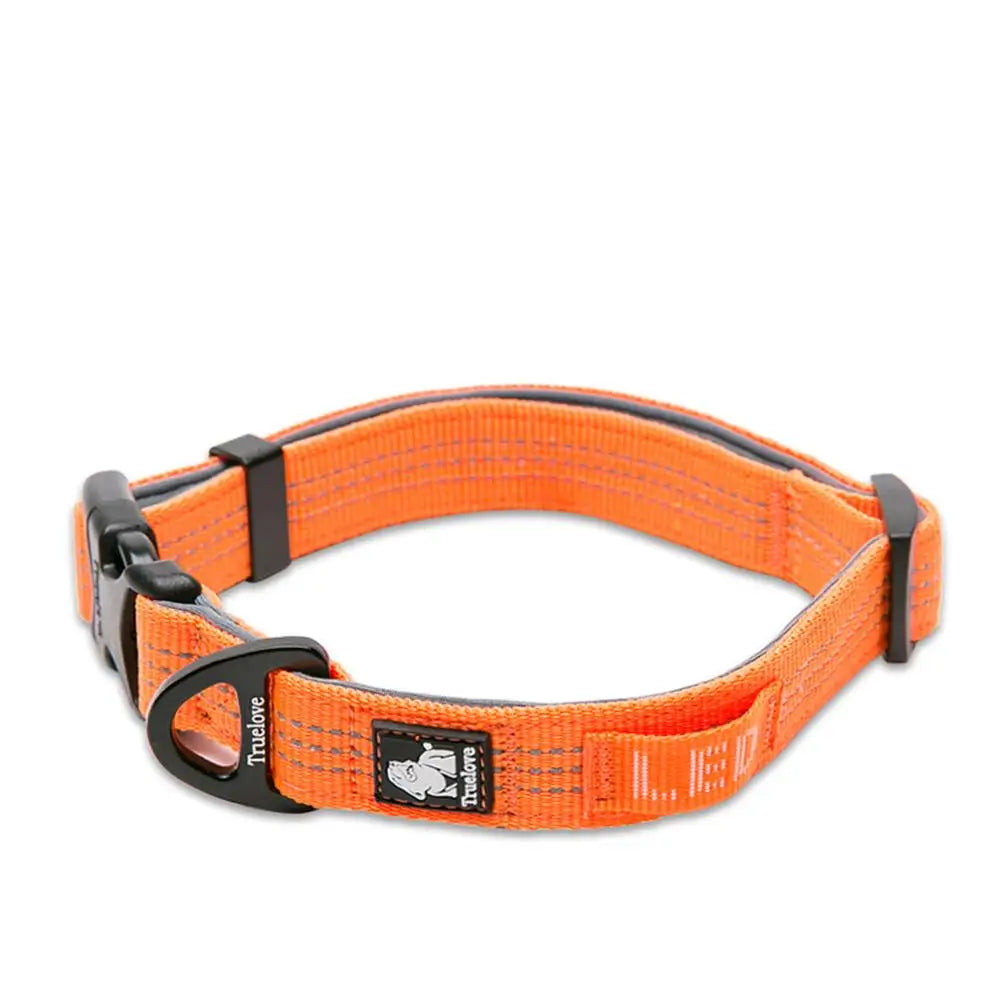 Truelove Dog Collars Set 3M Reflective Collar for Small Medium Large Dogs Puppy Adjustable Padded Soft Nylon Comfy Neck TLC5271